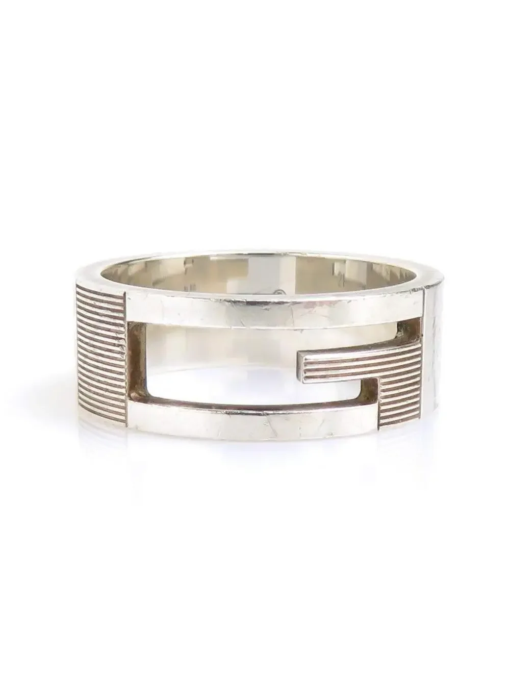 Auth Gucci G Logo Ring Silver - #326248G11B